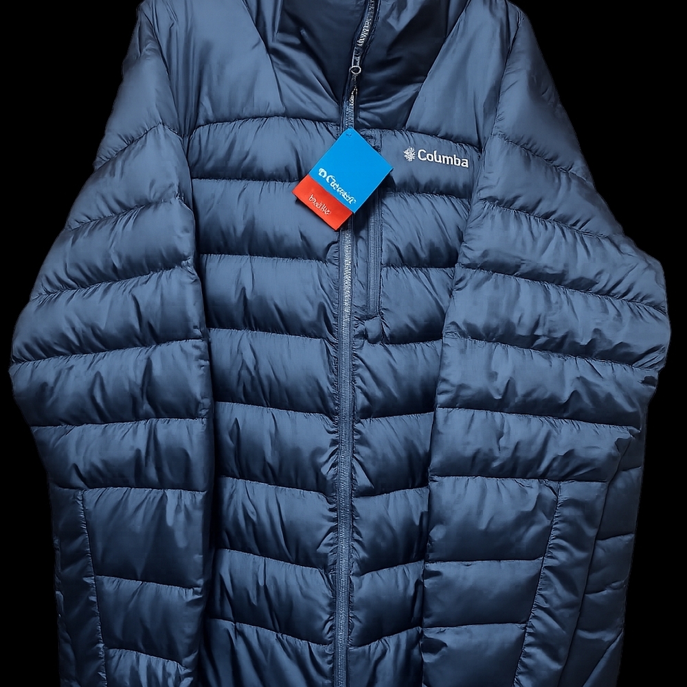 Columbia Autumn ParkII Down Navy Jacket Sz. 3XT. Mens Puffer Jacket Big&tall Men